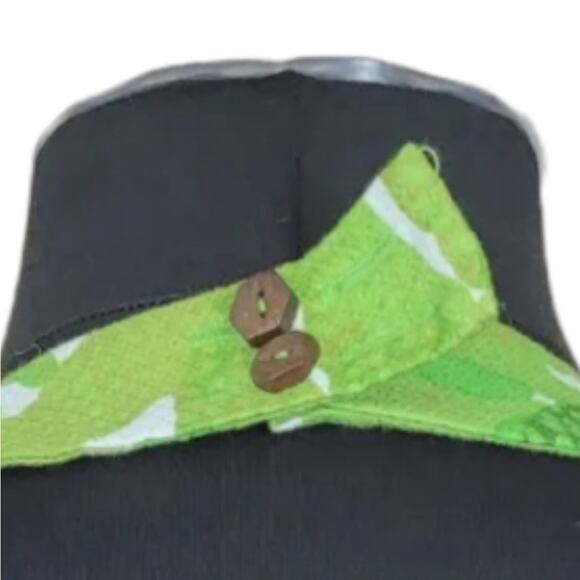 Anthropologie Vanessa Virginia Tropical Palm Leaf Print Halter Top Size 8 - Picture 6 of 9